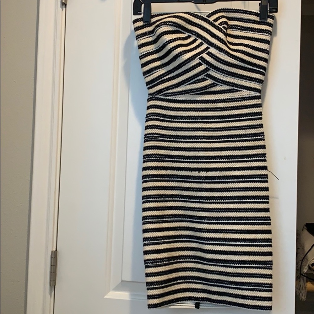 Strapless bandage dress